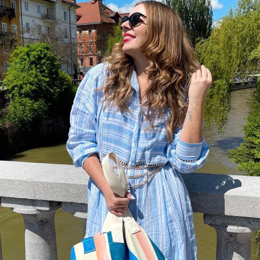 NWT H&M Lemlem lined shirt
